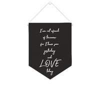 Bannière en toile « I Am Not Afraid of Tomorrow for I Have Seen Yesterday And Love Today » - 25,4 x 30,5 cm - Décoration murale pour chambre à coucher, chambre d'enfant, décoration d'intérieur