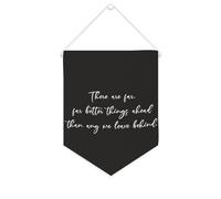Bannière en toile « There Are Far, Far Better Things Ahead Than Any We Leave behind » - À suspendre au mur - Décoration murale pour salon, chambre à coucher, bureau, cadeaux de vacances