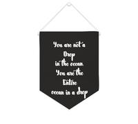 Bannière en toile « You Are Not A Drop in The Ocean » à suspendre au mur - Décoration murale pour salon, chambre à coucher, bureau, cadeaux de vacances - 25,4 x 30,5 cm