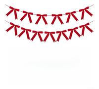 Bannière en velours avec 13 drapeaux pour décoration de fête de Noël | Matériau en velours doux, design élégant, sangles faciles à accrocher, 300 cm de long, pour les anniversaires, Noël