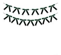 Bannière en velours avec 13 drapeaux pour décoration de fête de Noël | Matériau en velours doux, design élégant, sangles faciles à accrocher, 300 cm de long, pour anniversaires, Noël (C)