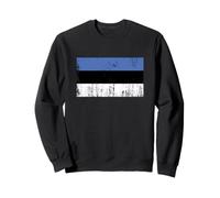 Bannière Estonienne Vintage Fan Drapeau Estonie Rétro Sweatshirt