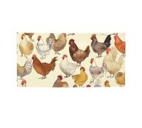 Bannière et panneau personnalisés « A Brood of Chickens » - Décoration murale d'intérieur et d'extérieur avec œillets - Toile de fond photo pour événement, fête d'anniversaire