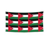 Bannière extérieure à suspendre avec drapeau jordanien pour voiture, bateau, fête de jardin, bannière Happy Holiday Christmas Halloween