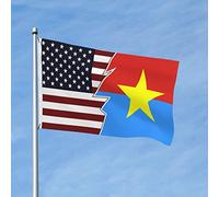 Bannière extérieure double face American FNL 3 x 5 pi pour la décoration de patio et de pelouse