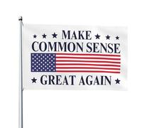 Bannière extérieure « Make Common Sense Great Again » (1,2 m x 1,8 m)