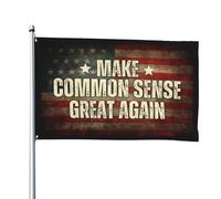 Bannière extérieure « Make Common Sense Great Again » (1,2 m x 1,8 m)