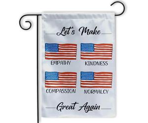 Bannière Faisons de l'empathie de la gentillesse extérieur drapeaux fête | d'anniversaire 30x45cm pelouse drapeaux personnalisés Drapeau De Jardin pour fête Toutes les saisons intérieure