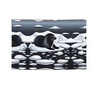 Bannière festive avec inscription « Seals on Ice » - 119,4 x 180,3 cm - Pour Noël, fêtes nocturnes, réunions entre amis