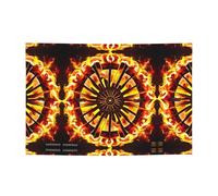 Bannière festive « Turning The Flame » - 119,4 x 180,3 cm - Pour Noël, fêtes nocturnes, réunions entre amis