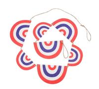 Bannière Fête de L’indépendance des États-unis en Feutre | Fan-shaped, Facile à Suspendre, Réutilisable, Rangement Pratique, pour Célébrations Extérieures et Jours Fériés Nationaux