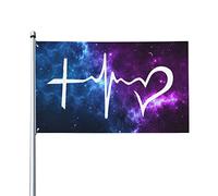 Bannière Foi Espoir Amour Christianisme Cool pelouse drapeaux