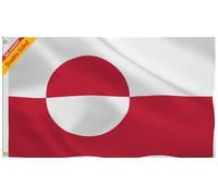 Bannière Groenlandais Nation Imperméable Grande Drapeau Durable Bannière Pour Garden Supporters Fête 90X150Cm