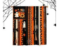 Bannière Halloween 68 x 76 cm Esthétique Rustique Fantôme | Bannière de porte Halloween et affiche intérieure Pour Décoration Maison Chambre Cuisine Mur Manteau