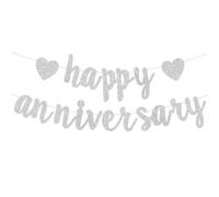 Bannière Happy Anniversary (argent)