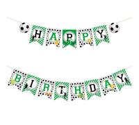 Bannière « Happy Birthday » pour garçons - Décoration de fête sportive - Bannière à thème pour fête d'anniversaire, événements d'équipe, célébrations de la journée de jeu en plein air