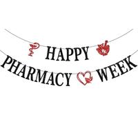 Bannière « Happy Pharmacy Week », « Thank You Pharmacien », panneau d'appréciation de la pharmacie, décorations de fête pour la journée des pharmaciens médicaux