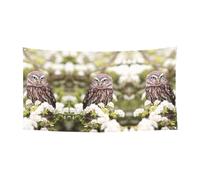 Bannière hibou et fleur pour Halloween, Noël, décorations de fête, accessoires de studio, décoration de festival