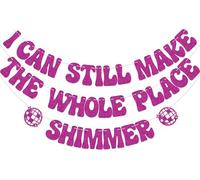 Bannière « I Can Still Make the Whole Place Shimmer », « Go Shawty Its Your Birthday » - Décoration de fête d'anniversaire - Inscription « It's Me Hi I'm The Birthday Girl It's Me » - Rose rouge