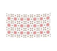 Bannière imprimée avec rotation à huit sens - 177,8 x 88,9 cm - Bannière de fête de vacances de Noël - 180 x 90 cm