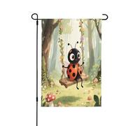 Bannière imprimée double face motif animal et balançoire pour décoration d'intérieur 71,1 x 101,6 cm