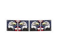 Bannière imprimée drapeau aigle à tête blanche, 120 x 30 cm, décoration de fête pour intérieur et extérieur
