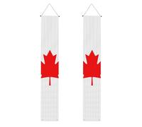 Bannière imprimée drapeau canadien pour de nombreuses occasions à suspendre n'importe où, décoration de célébrations, fournitures de fête de remise de diplôme