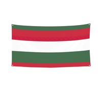 Bannière imprimée drapeau de la Hongrie - Bannière à suspendre pour anniversaire, Noël, Halloween