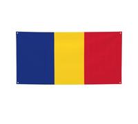 Bannière imprimée drapeau de la Roumanie, bannière pour tous les événements, drapeaux lumineux pour anniversaire, Thanksgiving et plus encore