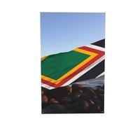 Bannière imprimée drapeau de l'Afrique du Sud - Décoration d'intérieur ou d'extérieur - Pour dortoir, fête, jardin, toile de fond festive, 1,2 x 1,8 m