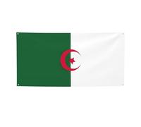 Bannière imprimée drapeau de l'Algérie, décorations pour toutes les occasions, pour Thanksgiving, fêtes d'anniversaire et plus encore