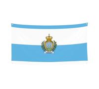 Bannière imprimée drapeau de Saint-Marin, décoration à suspendre pour fête de Noël, Halloween, fête