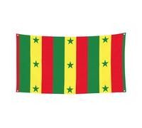 Bannière imprimée drapeau du Sénégal, décoration à suspendre pour fête de Noël, Halloween, fête