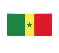 Bannière imprimée drapeau du Sénégal, décorations pour toutes les occasions, pour Thanksgiving, fêtes d'anniversaire et plus encore