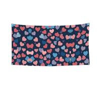 Bannière imprimée « Lots of Love » à suspendre - 180 x 88,9 cm - Bannière de fête de Noël - 180 x 90 cm