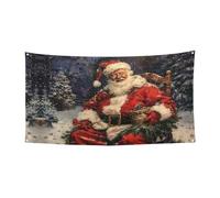 Bannière imprimée « Merry Christmas » sur un seul côté pour les décorations d'anniversaire, de mariage, de vacances