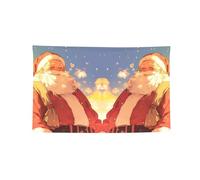 Bannière imprimée Père Noël pour décoration de maison, fête d'anniversaire, cour, décoration extérieure, drapeau multi-tailles