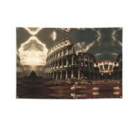 Bannière imprimée Remains of the Roman Colosseum Holiday - Convient pour les fêtes de vacances et les cérémonies - 180,3 x 119,4 cm