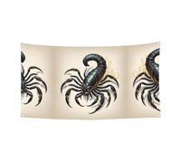 Bannière imprimée scorpion géant à suspendre - 177,8 x 88,9 cm - Bannière de fête de Noël - 180 x 90 cm