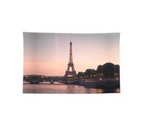 Bannière imprimée Tour Paris pour décoration de maison, fête d'anniversaire, cour, décoration extérieure, drapeau multi-tailles