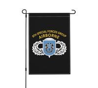 Bannière Insigne du 9e groupe des forces spéciales Maison 30x45 | pelouse drapeaux ésistantes à la décoloration extérieur drapeaux pour Jardin Chambre à Coucher Arredamento