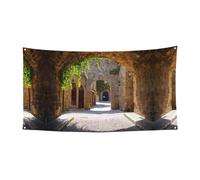 Bannière italienne à suspendre pour fête d'Halloween pour les vacances, 1 pièce, idéale pour les rassemblements d'Halloween et de Noël