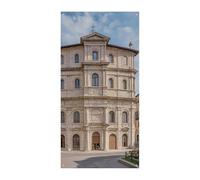 Bannière italienne de couverture de porte de petite ville 90 x 180 cm - Bannières de fête saisonnières - Panneau de bienvenue vertical - Décoration de porte à suspendre pour porche, entrée, jardin