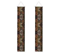 Bannière italienne de porche d'automne, bannière en polyester, utilisation intérieure et extérieure, facile à accrocher et réutilisable