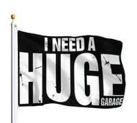 Bannière J'ai besoin d'un immense garage. Drapeau