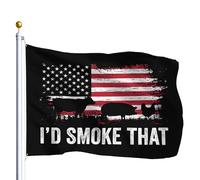 Bannière Je fumerais bien ça, c'est cool extérieur drapeaux