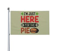 Bannière Je suis juste là pour la tarte Drapeau