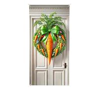 Bannière Joyeuses Pâques - imperméable 90x180cm avec lapin | Panneaux amusants pour porche et fournitures de fête | Décoration pour entrée de bureau intérieure extérieure