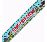 Bannière Jurassic Dinosaure Happy Birthday 2,7 m