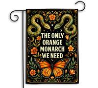 Bannière Le seul monarque orange dont nous avons Jardin 30x45cm | pelouse drapeaux personnalisés Drapeau De Jardin pour Chambre à Coucher Porche fête d'anniversaire